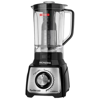 Liquidificador Mondial Turbo Black L-1200 BI 12 Velocidades