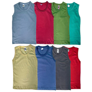 Kit 05 Camisetas Regatas Menino Roupas Infantil Verão kids