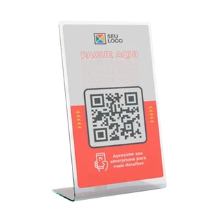 Display Acrílico Em L Mesa Personalizado