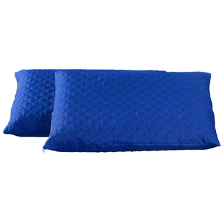 Capa Porta Travesseiro Impermeável Matelado Luxo Avulso 1 Peça Azul