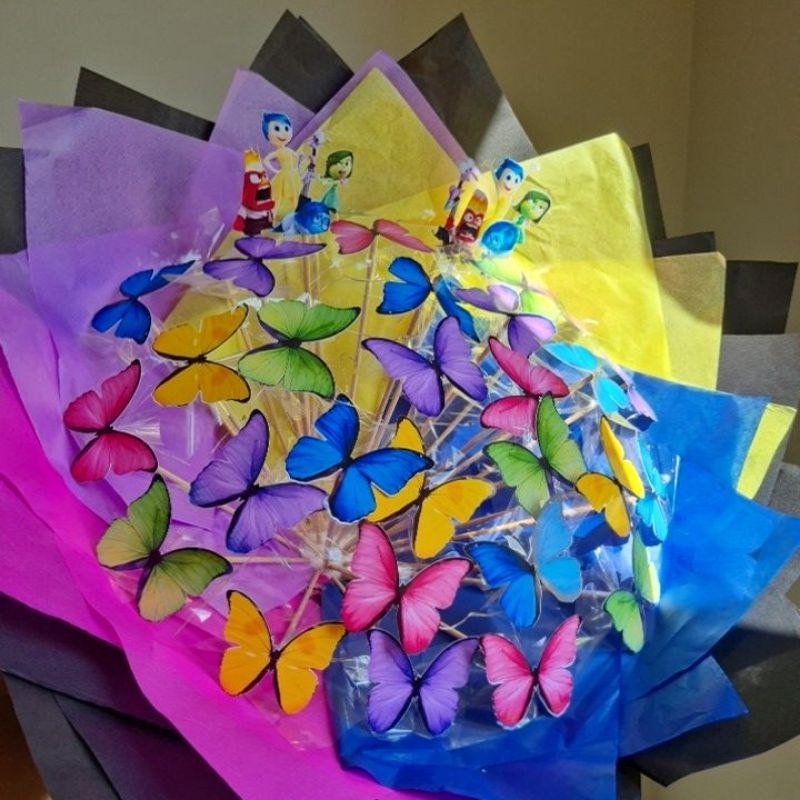 BUQUÊ DE BORBOLETAS DIVERTIDAMENTE. FOTO REAL DO NOSSO TRABALHO. ENVIO IMEDIATO