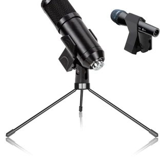Tripé Suporte Mesa C/ Garra P/ Microfone Bm-800 Resistente