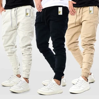 Calça Jogger Masculina Varias Cores C/ elástico e punho no cancanhar