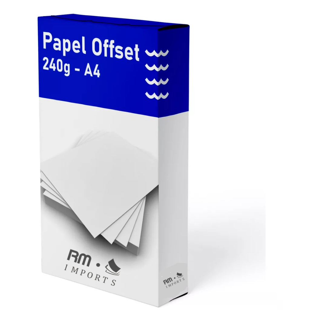 Papel offset 240g a4 125 folhas shopee brasil