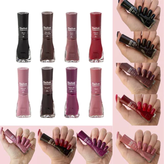 Dailus Esmaltes Kit de Esmalte Dailus Tons Nudes Escuros Vermelhos Marrom Escolha a cor