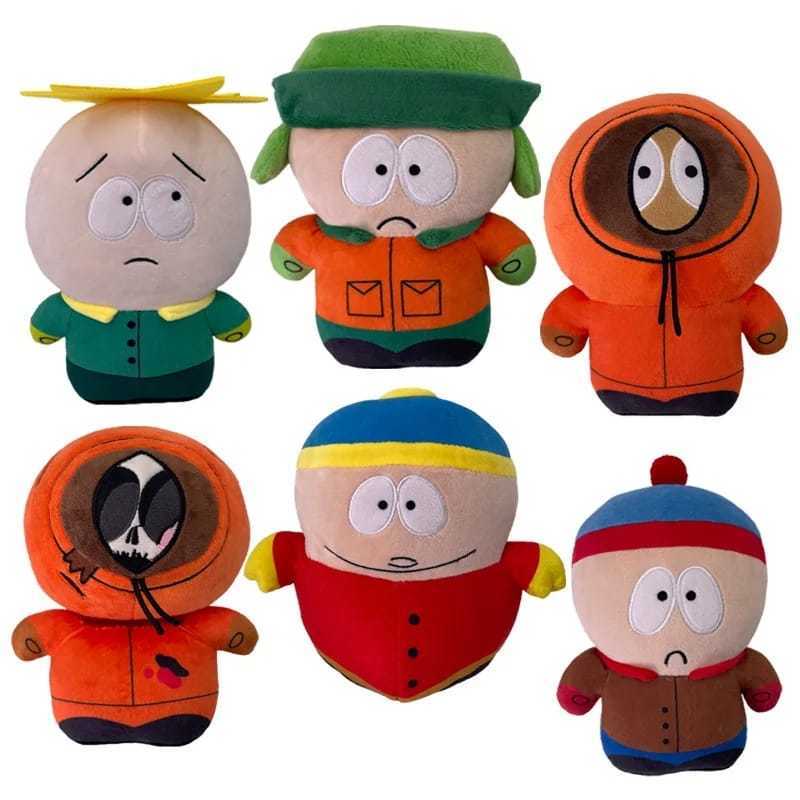 Boneco Pelúcia South Park Keny Eric Kyle Butter Coleção 15 - 18cm