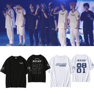 Camiseta Basica Algodao Stray Kids Pilot Stay 08 Coreano Pop Unissex