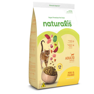 Naturalis Gatos Castrados Peru & Frango 7,5kg ração super premium para gatos