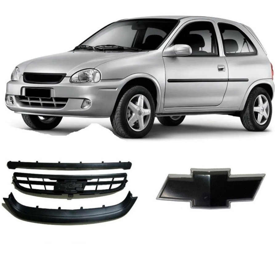 Grade Corsa 2000/2010 com Emblema Preto (ou em partes)