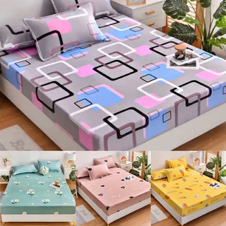Lençol Queen 3 Peças/Solteiro 2 Pçs/1 fronha padrão Com Elastico  Estampado em Oferta na Shopee