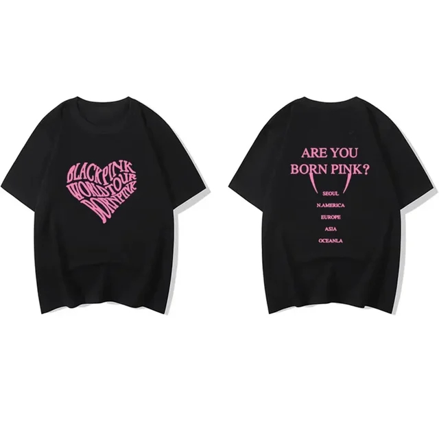 BLACKPINK Tシャツ BORNPINK ソウルコン　オーラス Mサイズ Camiseta Camisa Básica Algodao Blackpink World Tour Born Pink