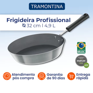 Frigideira Tramontina Profissional em Alumínio 3/4 Antiaderente Starflon Premium 32cm 4,9L 20895032
