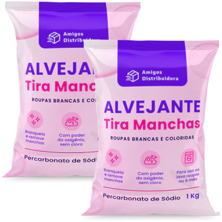 Percarbonato de sódio para limpeza em geral, clareador de roupas 2kg