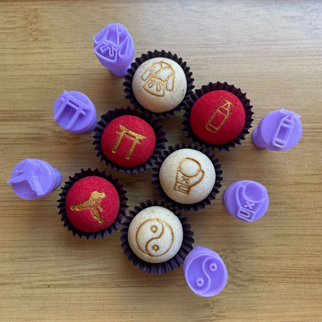 Carimbos para Docinhos Brigadeiro Artes Marciais