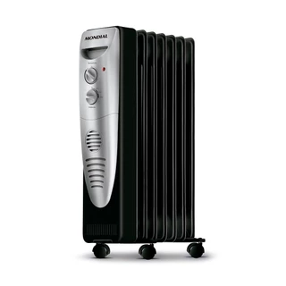 Aquecedor a Óleo Mondial 1500W A-06 Preto/Prata