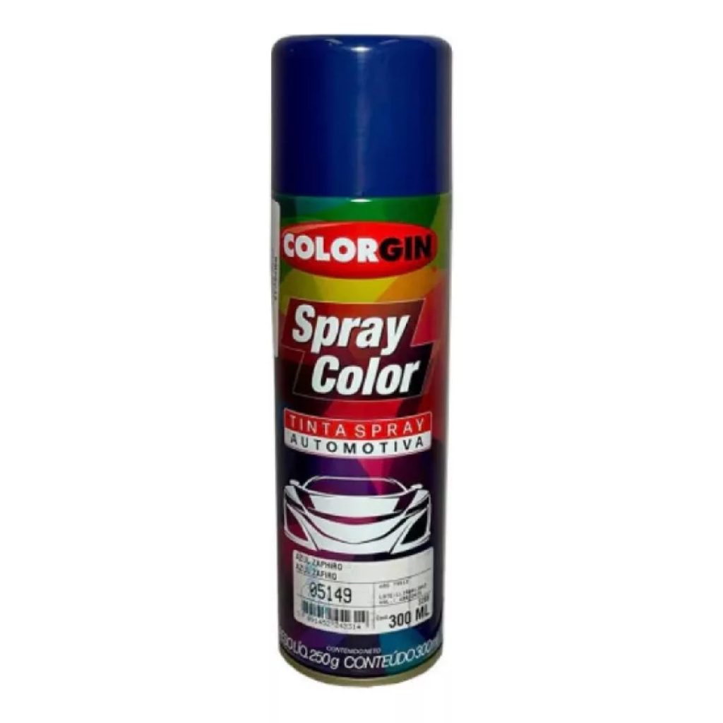 Spray Automotivo Colorgin Azul Zaphiro 300ml | Shopee Brasil