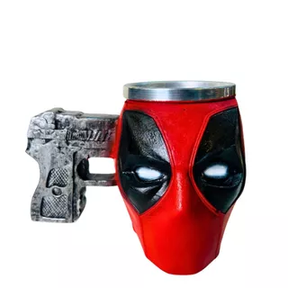 Caneca Colecionável Deadpool 3D de Resina Estátua 250ML
