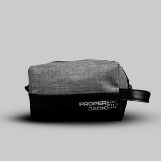 Necessaire Grande 1 Ziper / Bolsa de Mão / Masculina / Couro Sintético / PVC / 2 Cores / Proper Jack