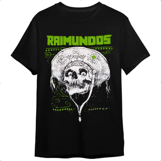 Camiseta Raimundos Banda De Rock Preta Adulto Infantil Plus Size G1 G2 G3 Unissex Masculina Feminina 100% Algodão