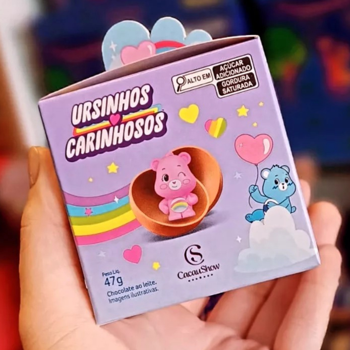 Caixa de Chocolate Cacau Show 47g com Personagem Colecionável Ursinhos ...