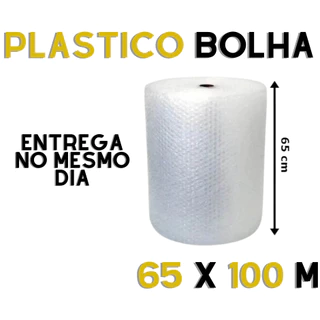 Bobina Plástico Bolha 65 Cmx100 Metros 25 Micras Resistente - CHEGA HOJE - PROTEJA SEUS BENS NA MUDANÇA