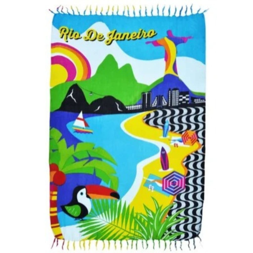 Canga Praia Brasil Rio De Janeiro Turística Maravilha Moda | Shopee Brasil