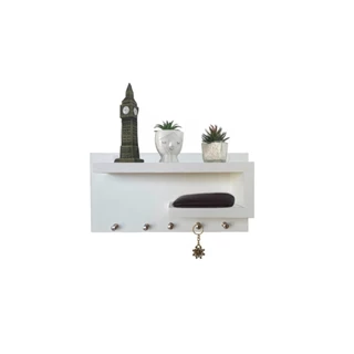 Porta Chaves em Mdf Branco Quality