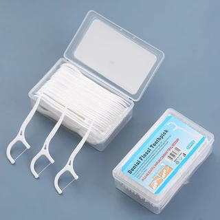 50 Pcs Fio Dental Picks Palitos Dentes Vara Dente Escova De Limpeza Interdental Pick Oral Higiene Cuidado XL3269