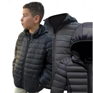Jaqueta Infantil Bobojaco Inverno Capuz Casaco Corta Vento