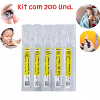 Soro Fisiologico 0,9% Flaconete 10ml Caixa C/200 Unidades