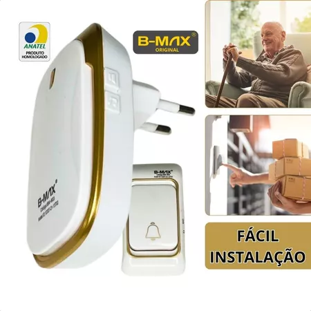 Campainha Sem Fio a Prova d Água Residencial com Pilha