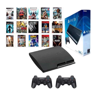 Play 3 Desbloq C/ +de 20000 Jogos+ 2 Controles