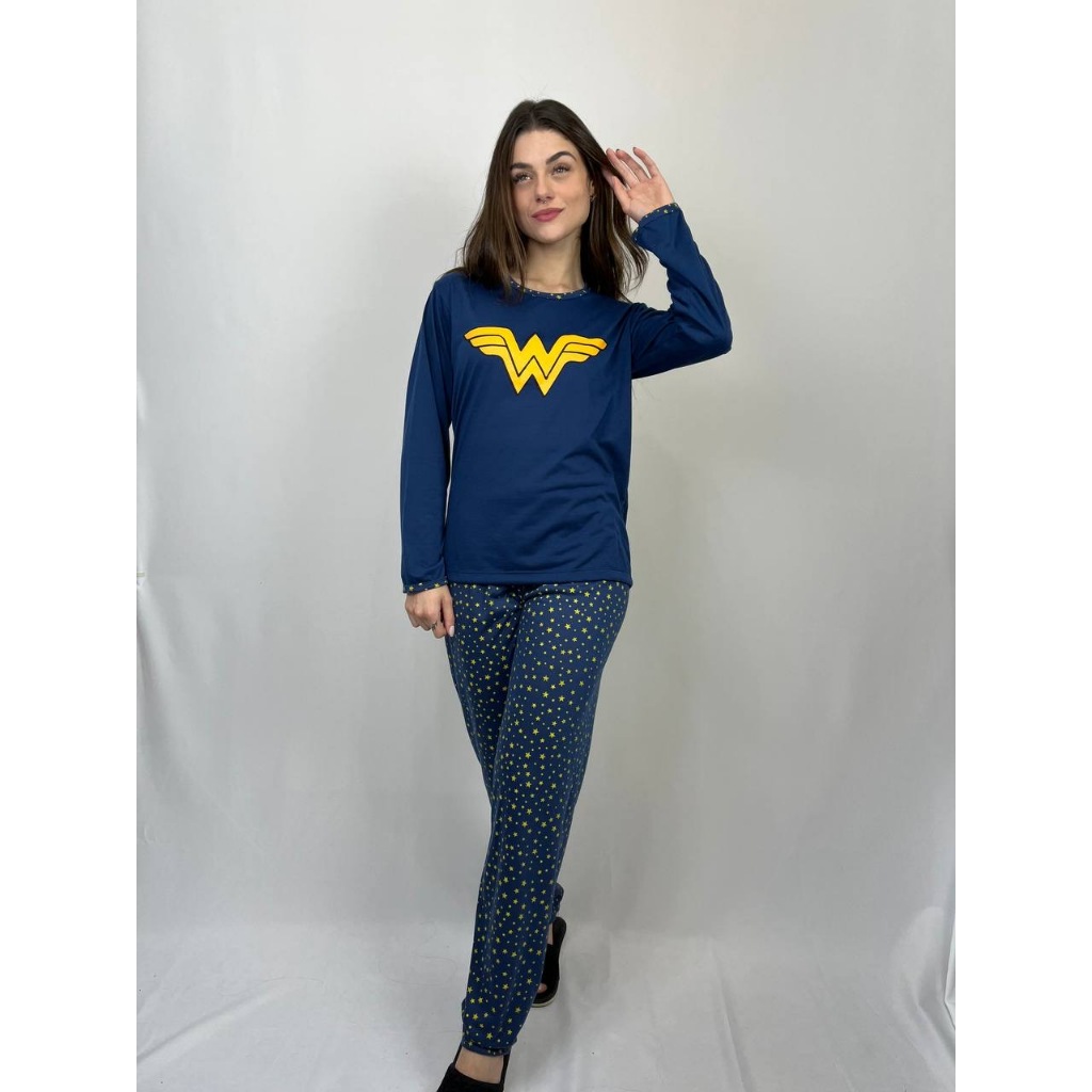 Pijama Longo Frio Inverno Manga Longa PROMOÇÃO
