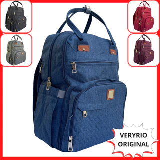 Mochila Bolsa Maternidade Menina Menino Bebê Veryrio Original Premium Alto Padrão Luxo com Trocador