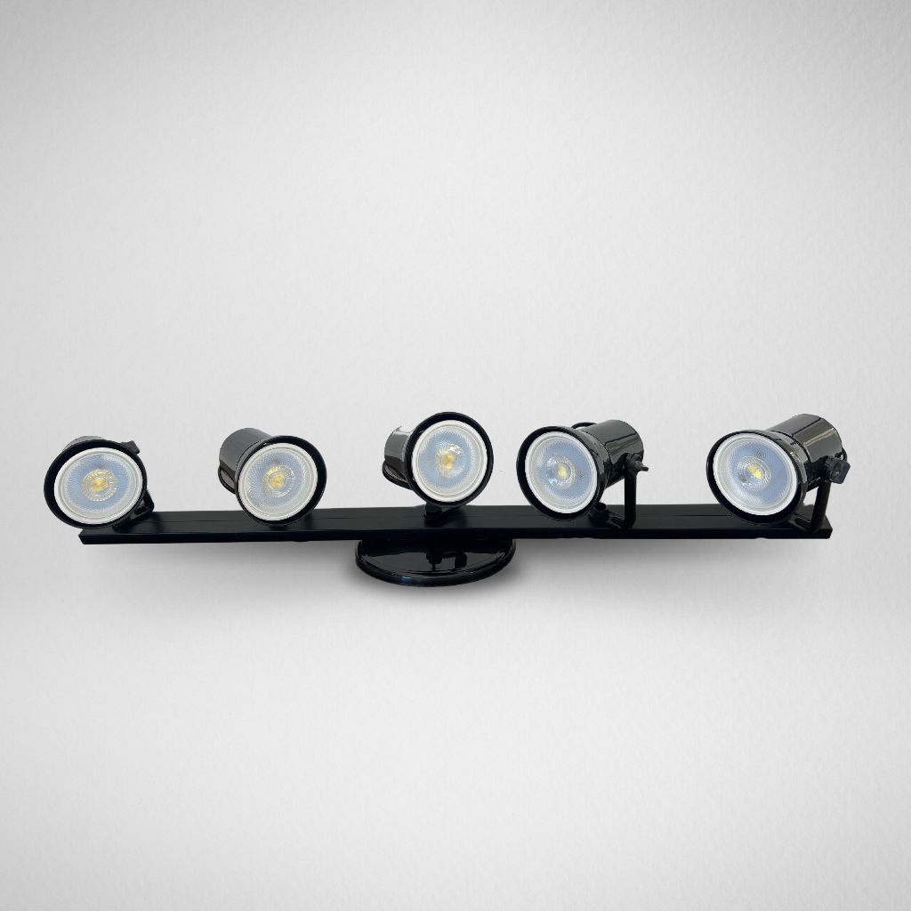 Trilho de Luz Spot 5 Lâmpadas E27 68cm De Trilho
