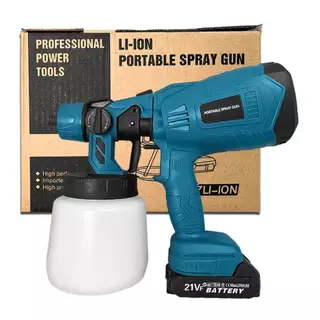 Pistola de Pintura e Pulverizadora Portátil [21V]