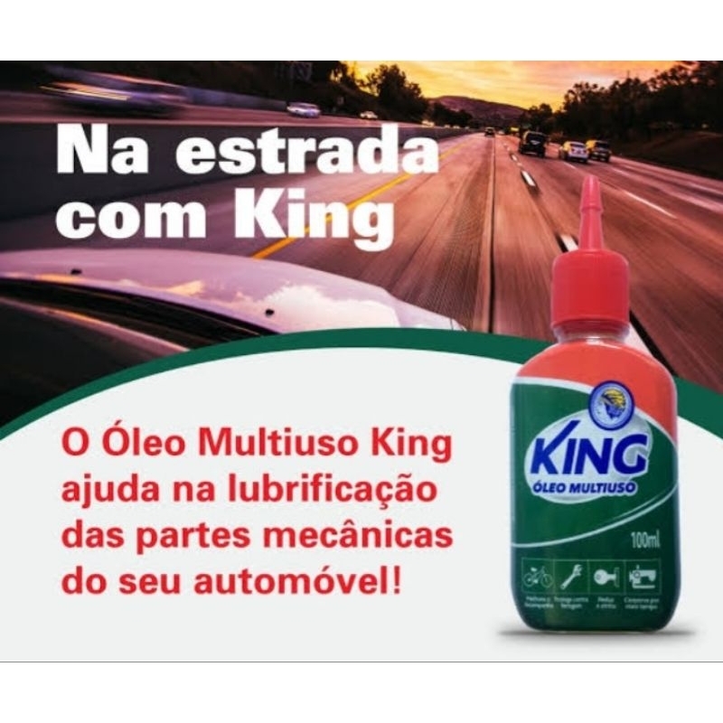 Óleo King multiuso 100 ml o melhor de decadas | Shopee Brasil