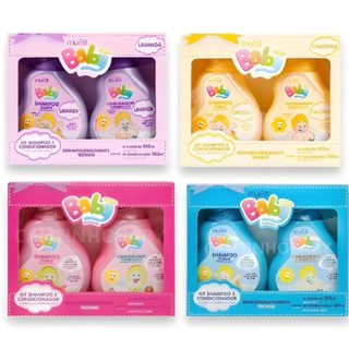 Kit higiene Infantil MURIEL BABY Shampoo e Condicionador Camomila Lavanda Menina Neutro ou Menino Neutro MURIEL BABY em Oferta na Shopee