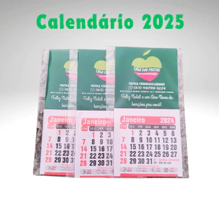 50/100/150/200 Mini calendários com imã + Saquinhos