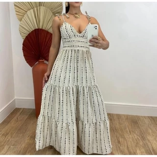 Vestido Longo tecido Duna