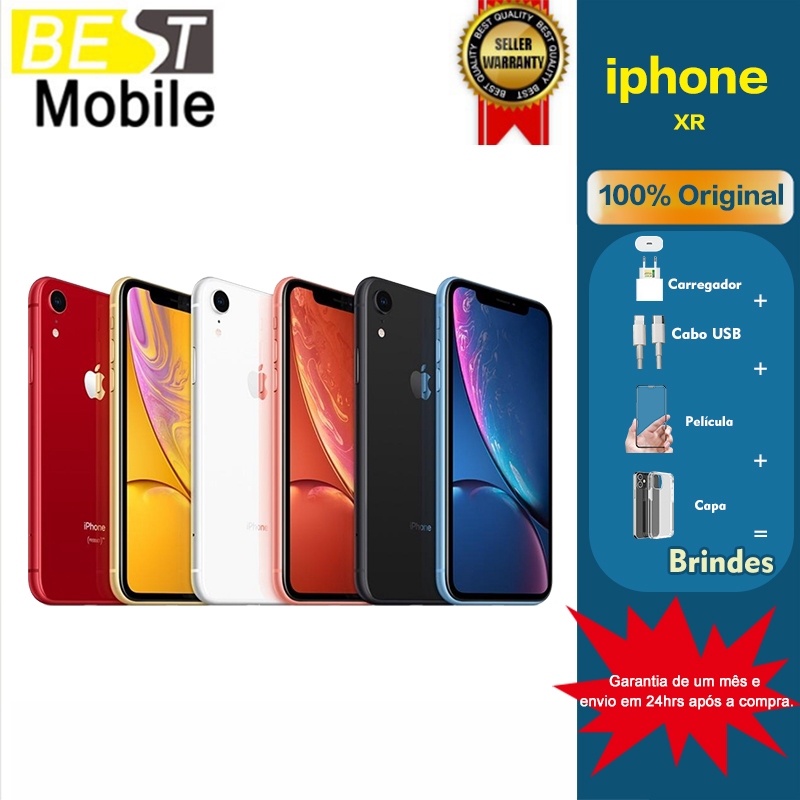 iPhone XR 64/128GB Vitrine IMPECÁVEL ORIGINAL+ NF | Shopee