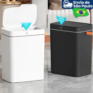 3 Modos Lixeira Inteligente Com Sensor ，Recarregável Lixeira Escritorio Banheiro kit Lixeira Cozinha