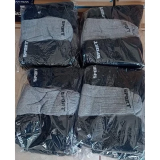 pacote fechado 12 pares de meias cano longo unissex