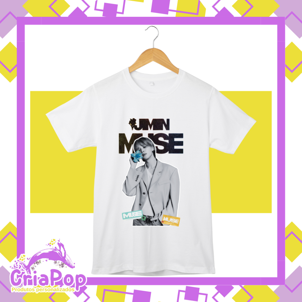 Camiseta de poliéster Jimin / Muse / bts / bangtan