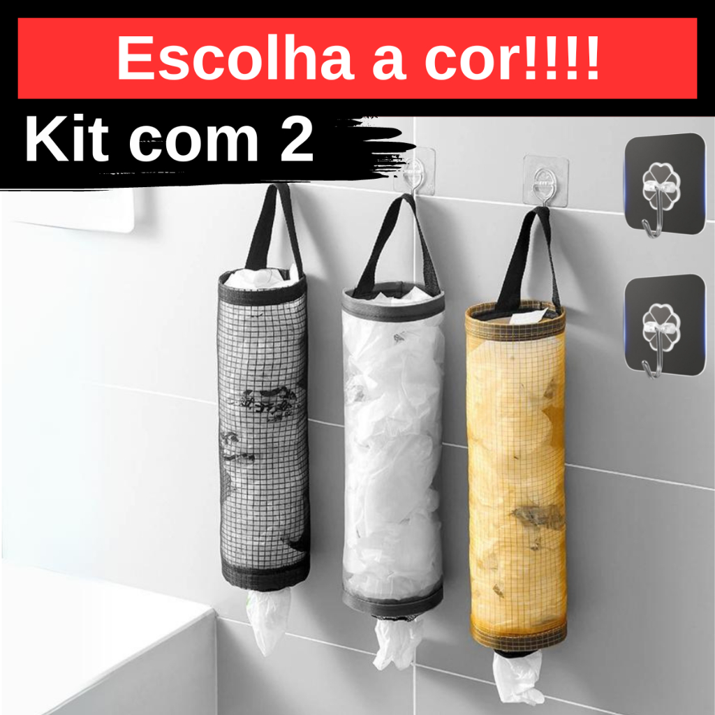Puxa Saco Dispenser Organizador Sacola
