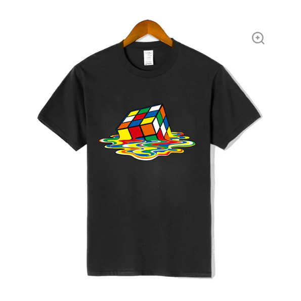 CAMISETA BÁSICA CUBO MÁGICO DERRETIDO