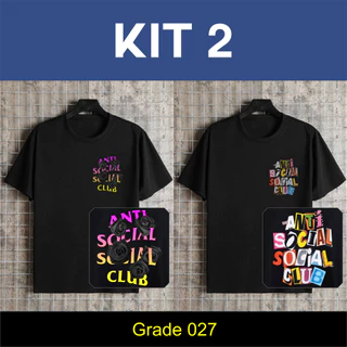 kit 2 Camiseta Masculina Camisa Streetwear Blusa Basica 100% Algodão choice 002