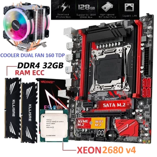 Kit Gamer Upgrade Desktop Intel Xeon 2680v4 placa mãe X99 machinist 16gb 32gb DDR4 + Cooler Led + Brasil Pronta Entrega sem taxas