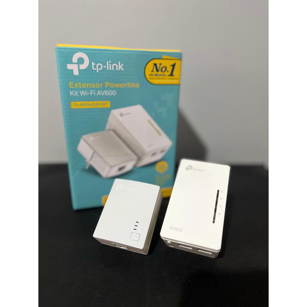 Kit Extensor/Repetidor de Alcance WiFi Powerline, WiFi e AV 600Mbps