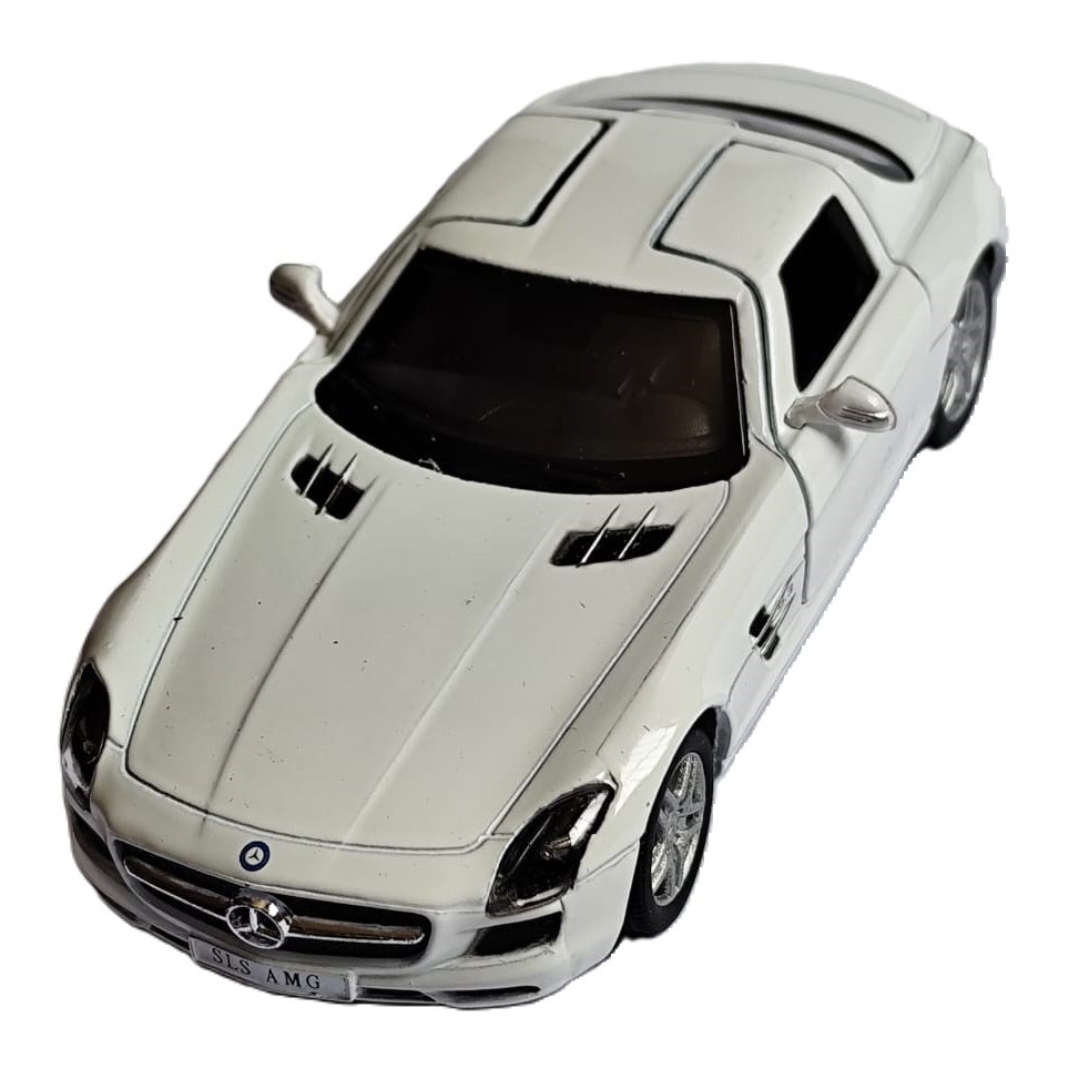 SLS AMG オープンカー 1/12 Miniatura Mercedes-benz Sls amg em metal - abre as portas